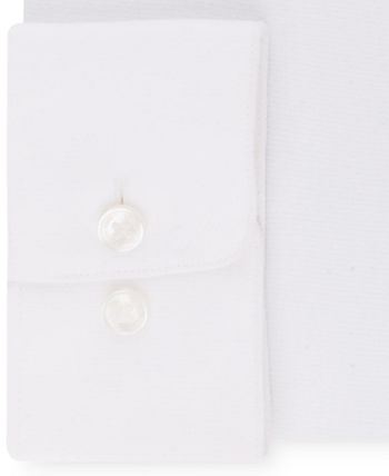 Camisa social Calvin Klein Classic Regular Stretch Masculina, Branca, Tamanho 16,5X34X35