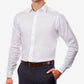 Camisa social Calvin Klein Classic Regular Stretch Masculina, Branca, Tamanho 16,5X34X35