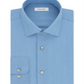 Camisa social masculina Calvin Klein Classic Fit sem passar a ferro, com padrão espinha de peixe, azul, tamanho 19/35-36