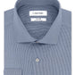 Camisa social masculina Calvin Klein Slim Fit Stretch, sem passar a ferro, azul, tamanho 15,5 x 32 x 33