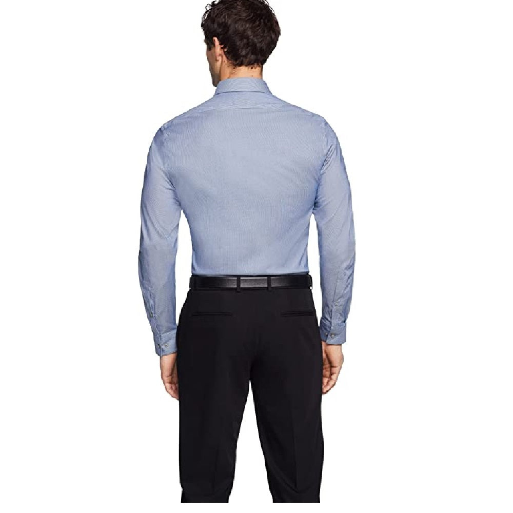 Calvin Klein Masculino STEEL Slim-Fit Não Passar Azul Fumê Tamanho 17x34-35