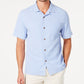 Camisa de seda Tommy Bahama Weekend Tropics masculina, azul, tamanho grande
