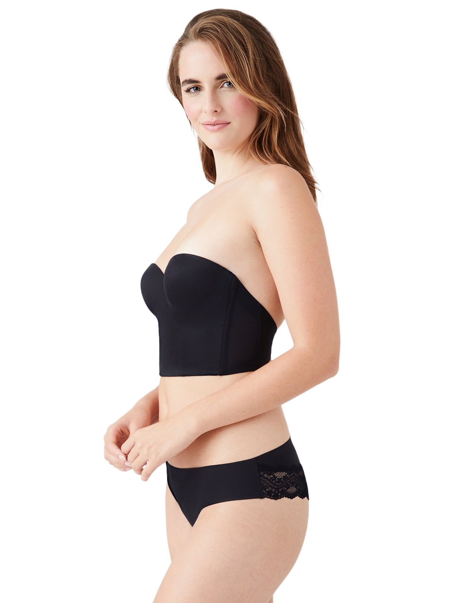 Sutiã sem alças com decote profundo b.tempt'd by Wacoal Future Foundation 959281 Bone