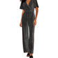Apricot - Sparkle Angel Sleeve Jumpsuit