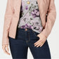 Jaqueta de couro sintético feminina Style &amp; Co, rosa, tamanho XX-G