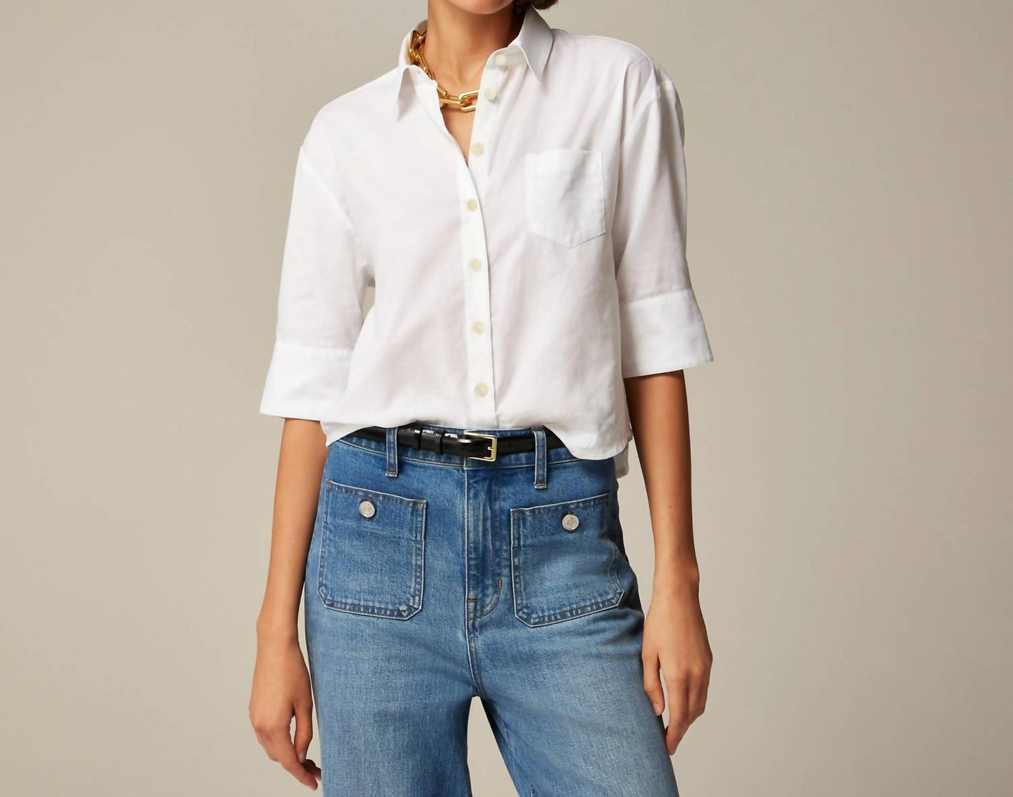 J.Crew - Herringbone Twill Button-up Shirt