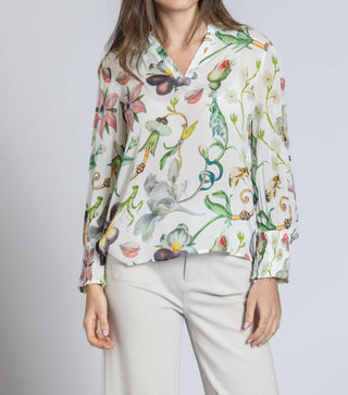 Apny - Blusa feminina com decote dividido