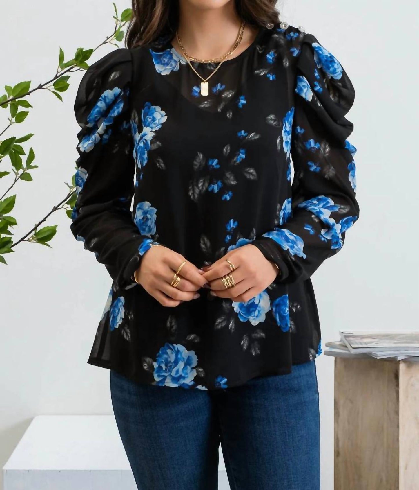 Blu Pepper - Layer Me Floral Top