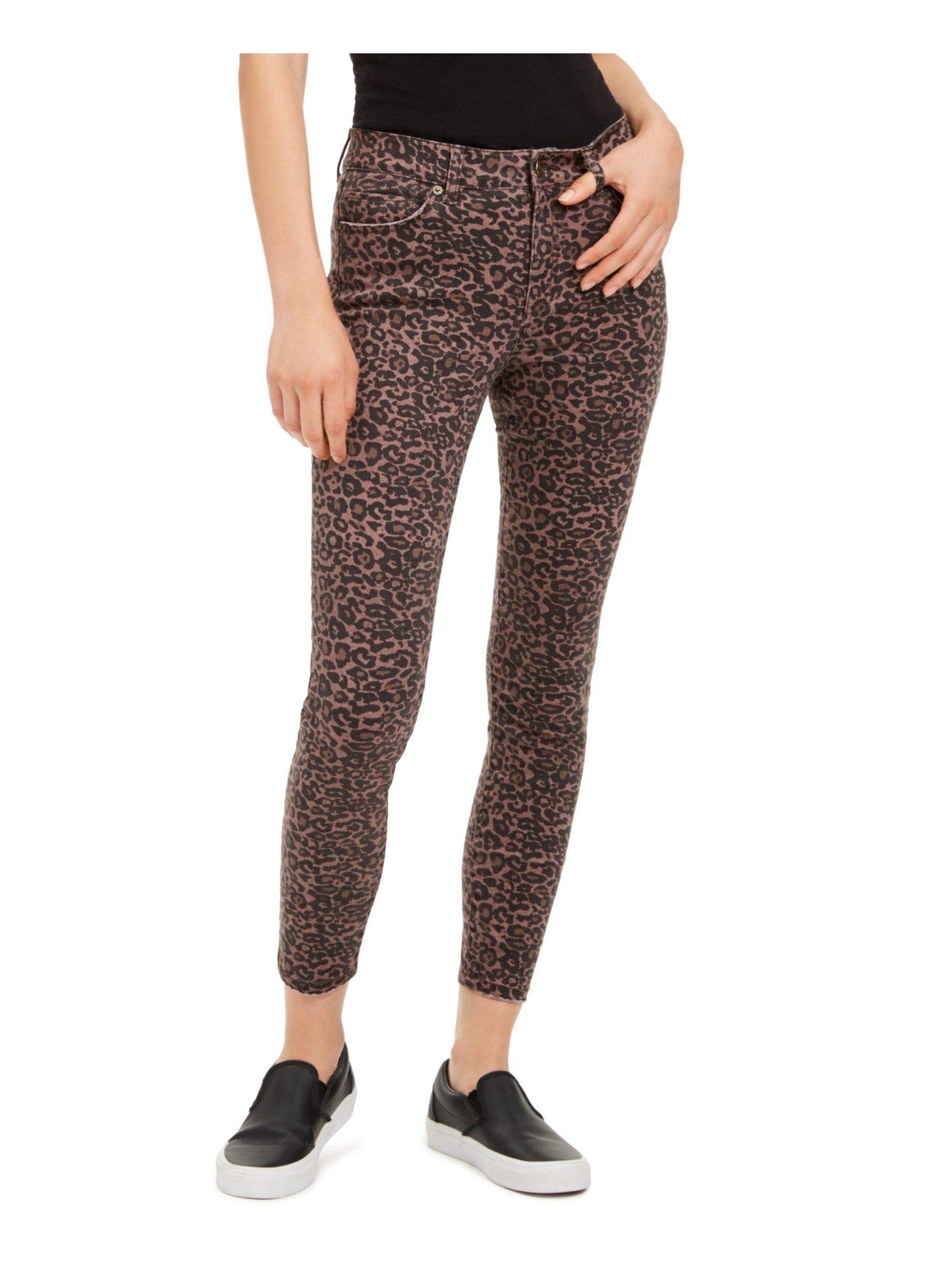 Rewash Womens Pink Printed Jeans Size 0R/ W24