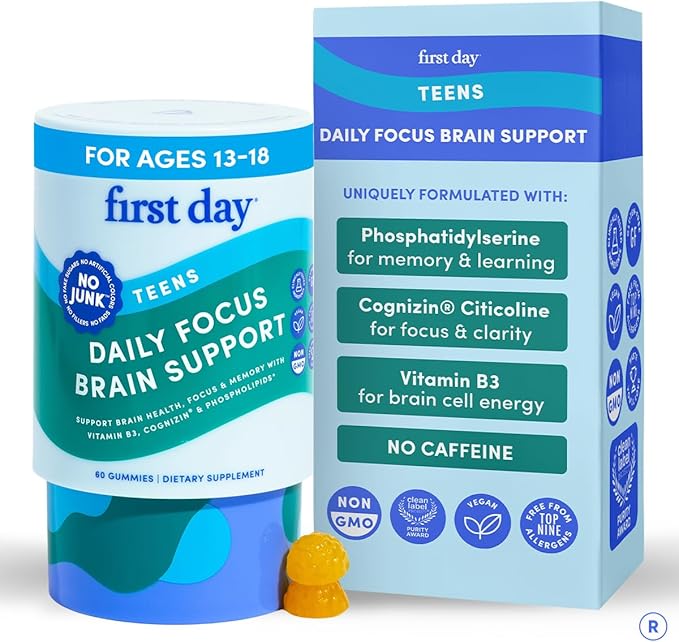 FIRST DAY Teens' Daily Focus Brain Support