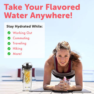 Garrafa infusora de frutas à prova de vazamento de 32 onças