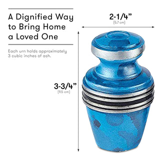 Urnas de cremação para adultos com bolsa de veludo