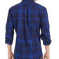 Levi's Mens Flannel Plaid Button-Down Shirt Blue L