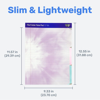 Bloco de notas para pasta de arquivo - Pacote com 12 