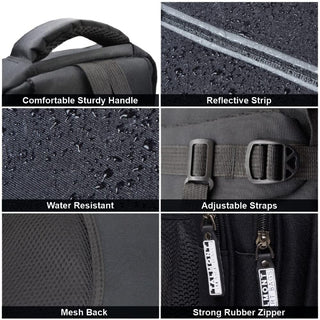 Talmont Extra Large Laptop Backpack – Travel Carry-On, Fits 17" & 15.6" Laptops, Water-Resistant Anti-Theft Business Bag for Men & Women