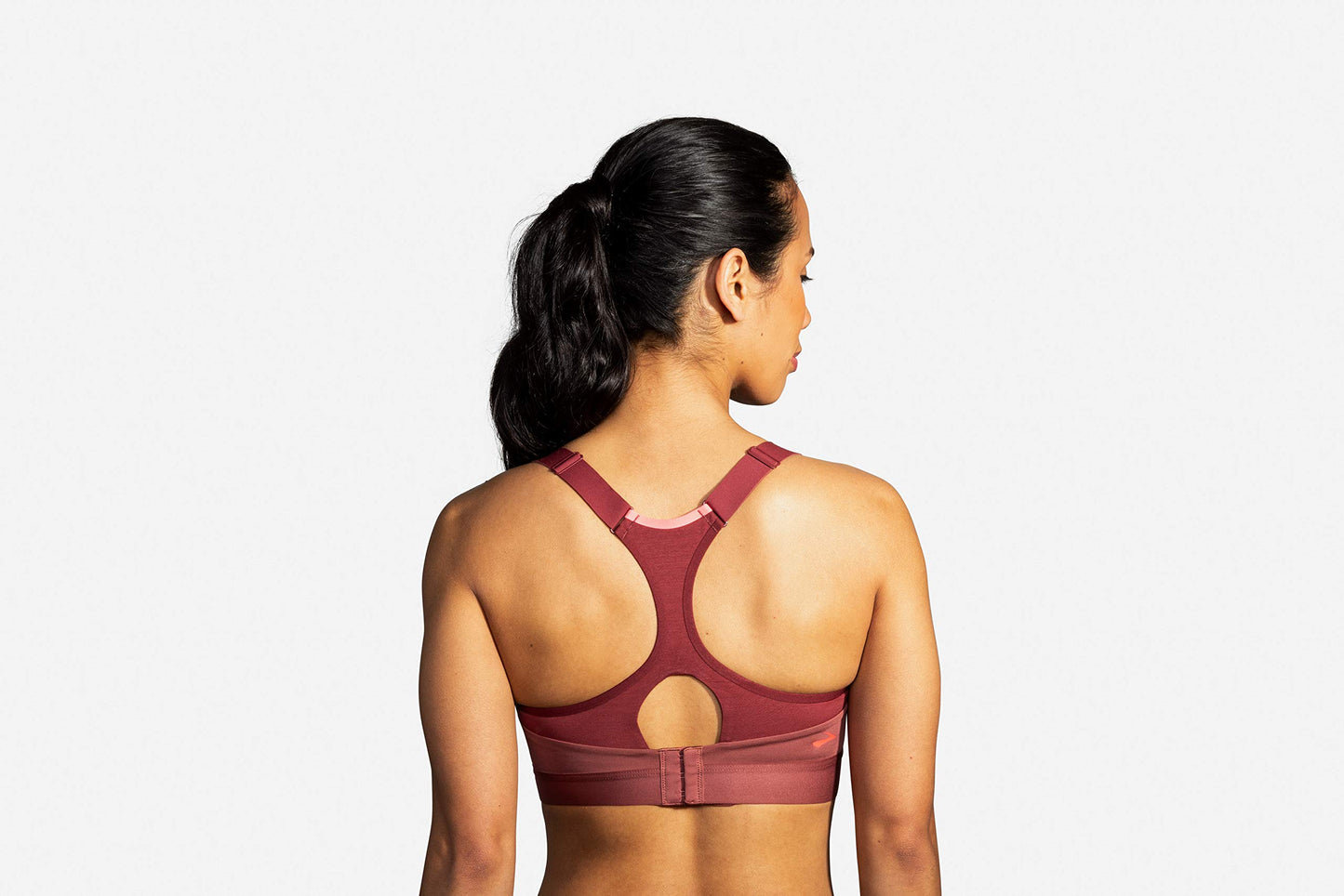 Brooks Dare Racerback Women's High Impact Running Sports Bra - Deep Terracotta