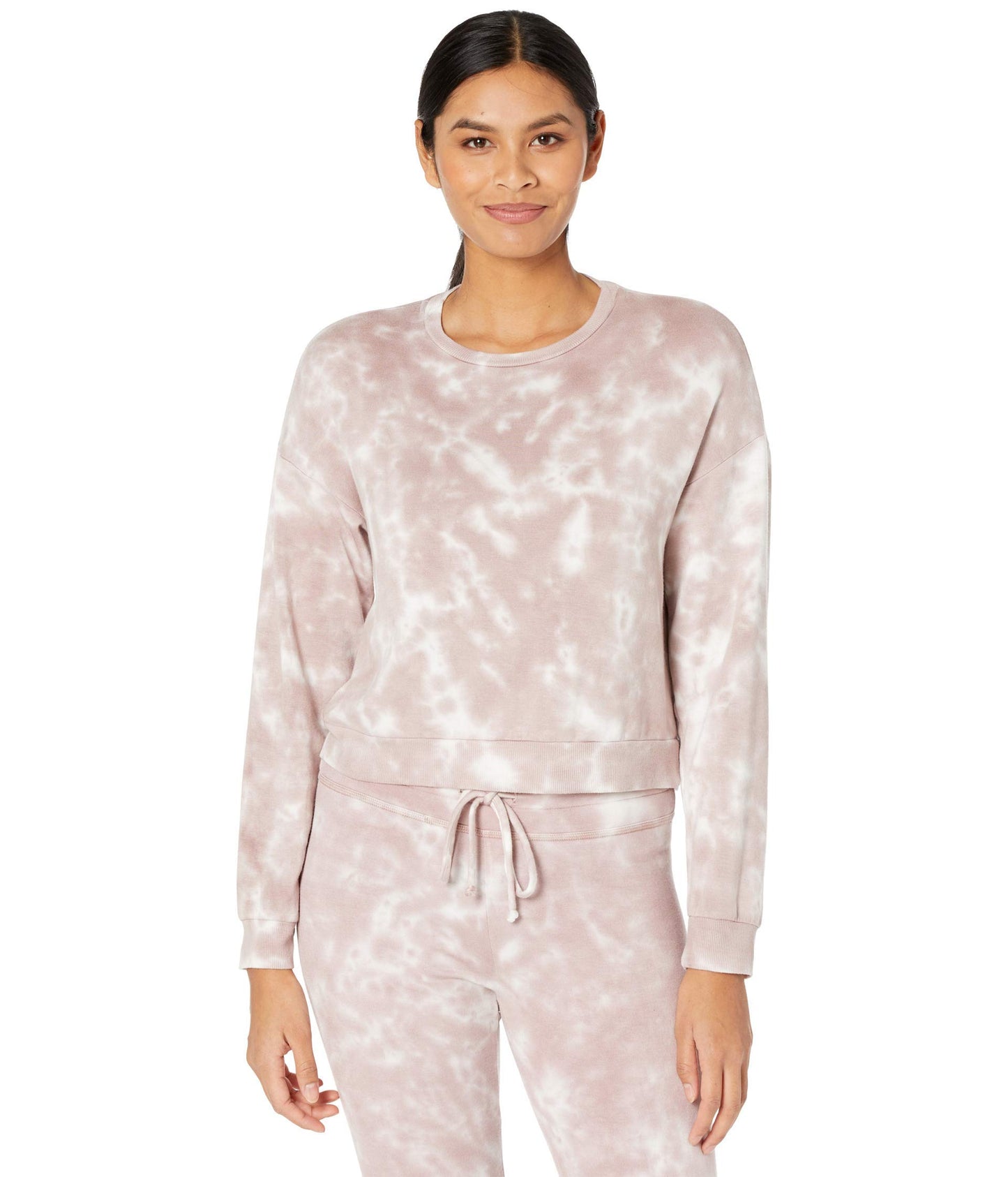 Beyond Yoga Garment Dye Day to Day Pullover Rose Cloud Dye MD (US 6-8)