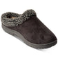 Weatherproof Men's Memory Foam Outdoor Indoor Clog Slippers Black Size 9.5-10.5