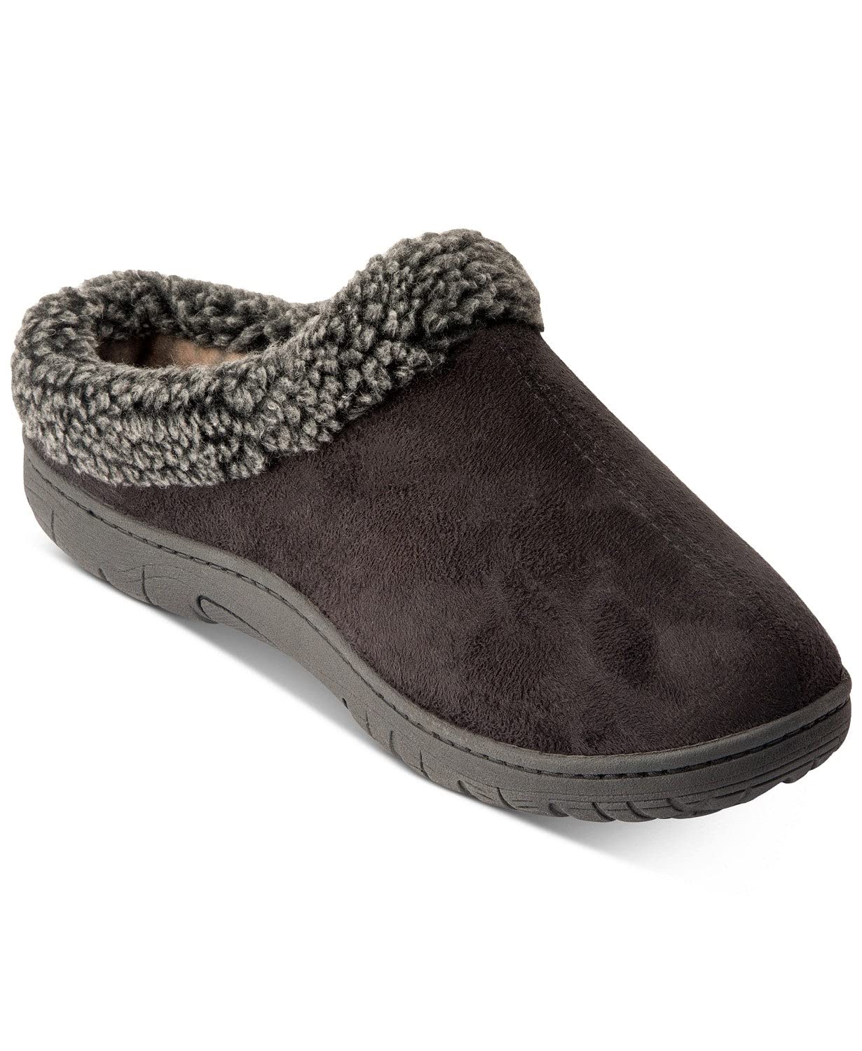 Weatherproof Men's Memory Foam Outdoor Indoor Clog Slippers Black Size 9.5-10.5
