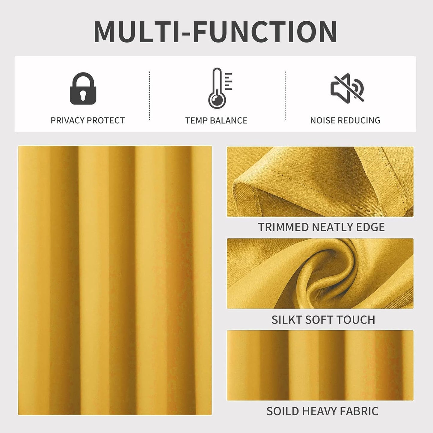 Pacote com 2 painéis blackout térmicos sólidos de 55'' x 84'' (19 cores) 