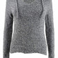 Crave Fame Juniors' Marled Fuzzy Pullover Hoodie Black Size Medium