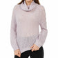 Planet Gold Juniors' Cowl-Neck Sweater (M, Misty Lilac)