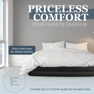 Cama inflável dupla alta para casa, viagens e acampamento 