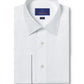 David Donahue Men's Trim Fit Cotton Micro Birdseye French Cuff Dress Shirt, White, 16 x 32-33