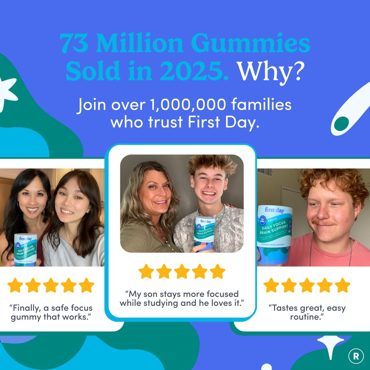 FIRST DAY Teens' Daily Focus Brain Support