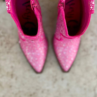 Very G - Women's Leg Up Rhinestone Booties
