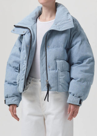 Agolde - Nova Denim Puffer Jacket