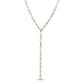 Eklexic - Women's Elongated Link Lariat Necklace
