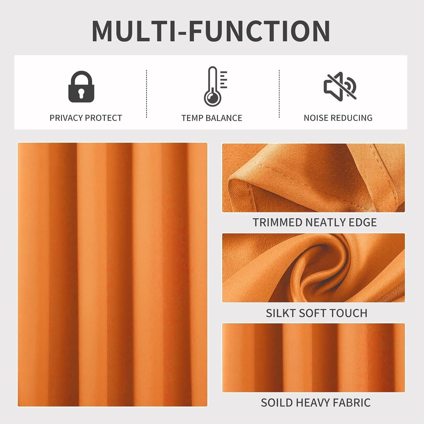 Pacote com 2 painéis blackout térmicos sólidos de 55'' x 84'' (19 cores) 