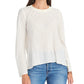 RACHEL Rachel Roy Womens Ivy Sheer Top Ivory S