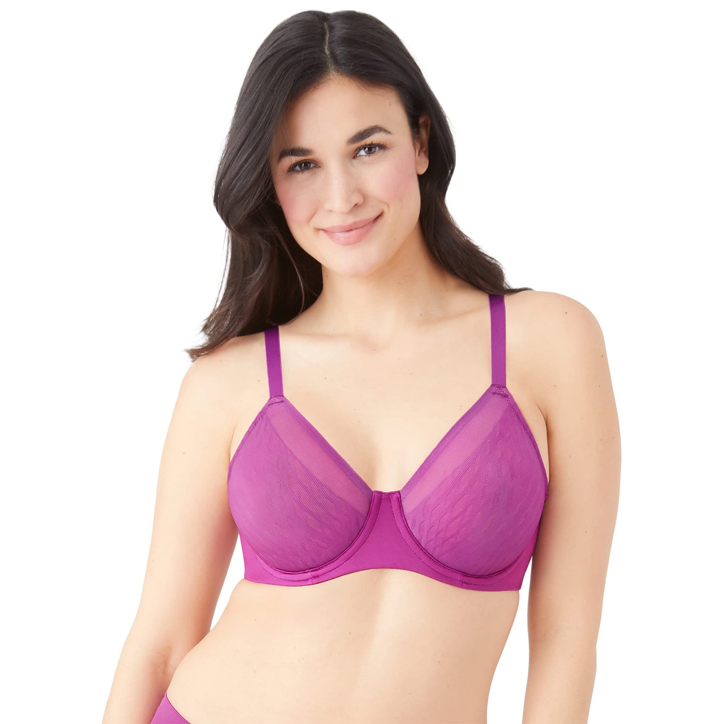 Wacoal Women's Elevated Allure Unlined Underwire Bra, Hollyhock, 34D