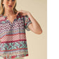 &Merci - Paisley Print Flutter Sleeve Top Final Sale