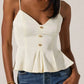 Astr - Paislee Satin Peplum Top