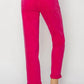 Risen - High Waist Rolled Hem Straight Jeans