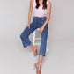 Charlie B - Cropped Pull-on Flare Jeans