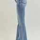 Judy Blue - High Waisted Tummy Control With Release Hem Flare Jeans