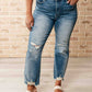Judy Blue - Women's High Waist Distressed Crop Straight Leg Jeans