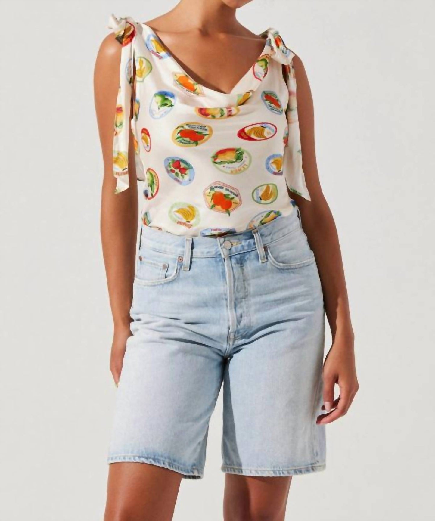 Astr - Allexina Cowl Neck Top