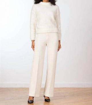 Avenue Montaigne - Flavia Solid Bouclé Pant