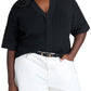 ELOQUII Women's Plus Size Wide Sleeve Sweater - 22/24, Black Onyx