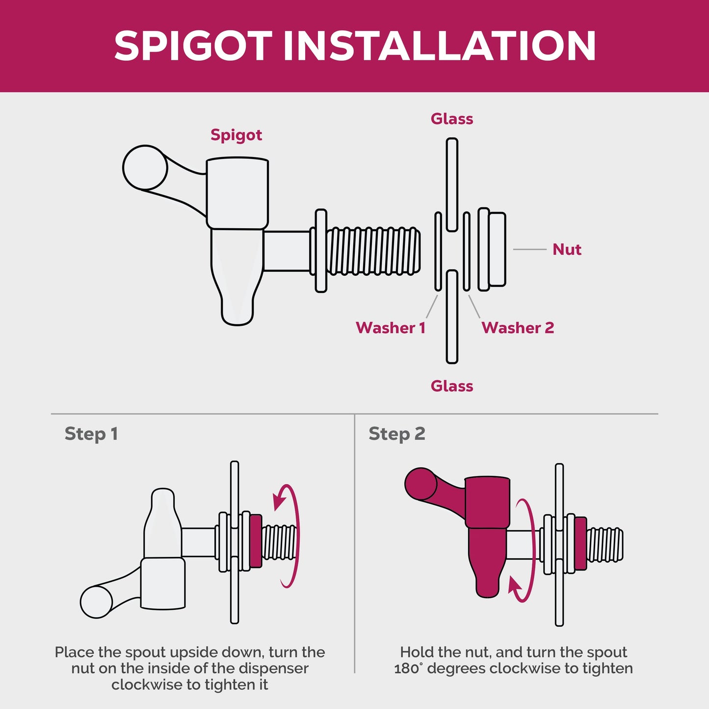 Dispensador de bebidas de vidro 