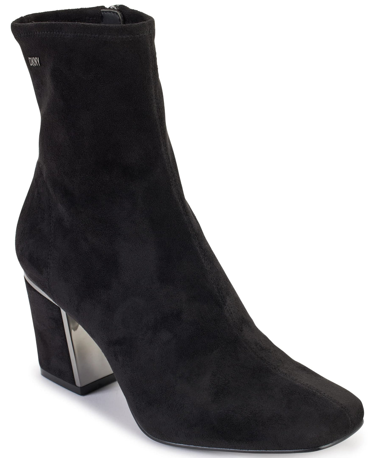 DKNY Womens Black Suede Bootie Size 10