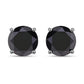 4.25 Carat Genuine Black Diamond 14K White Gold Earrings