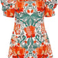 Cara Cara - Kelly Floral Puff-Sleeve Minidress
