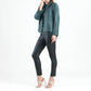 Clara Sunwoo - Liquid Leather Button Front Jacket