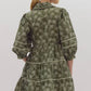 Entro - Green Dress with White Flowers